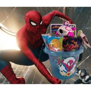 Spider-Man Boys Easter Filled Baskets Toys candy digital Camera Stickers
